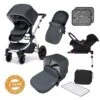 Ickle Bubba Stomp V4 All In One Isofix Travel System – Blueberry Chrome -Baby Products 001 Stomp V4 Blueberry Chrome Main Image 1 600x600 1