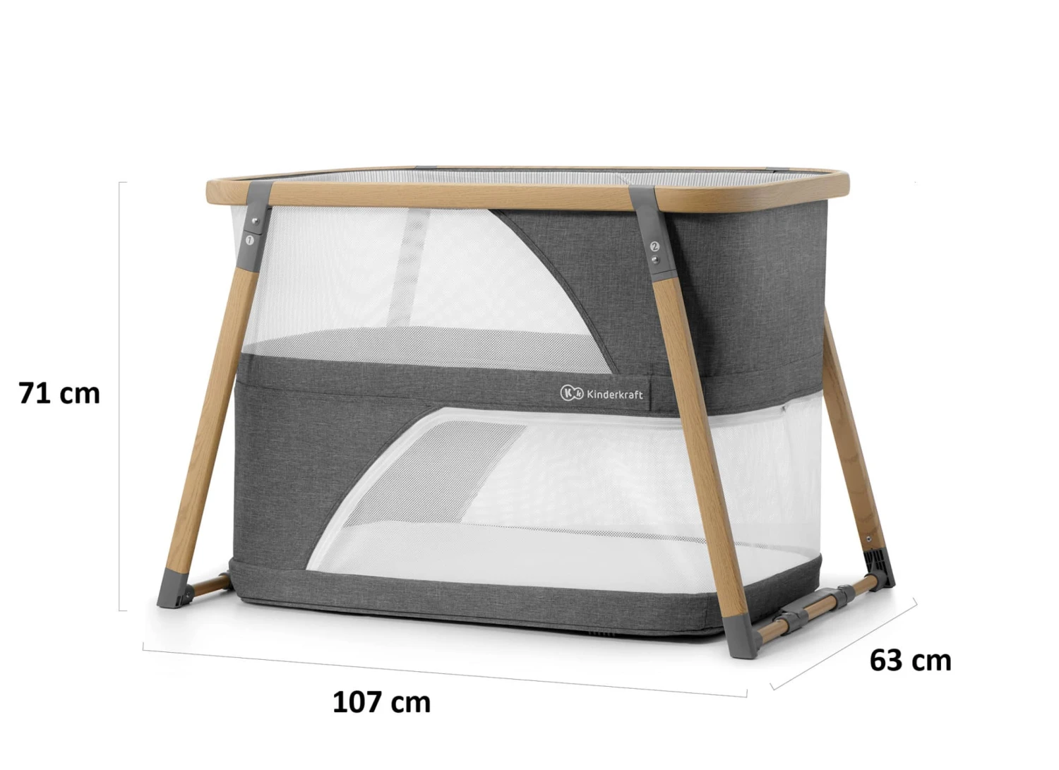 Kinderkraft Sofi 4in1 Grey Crib 13 Kinderkraft Sofi 4in1 Grey Crib - Image 11