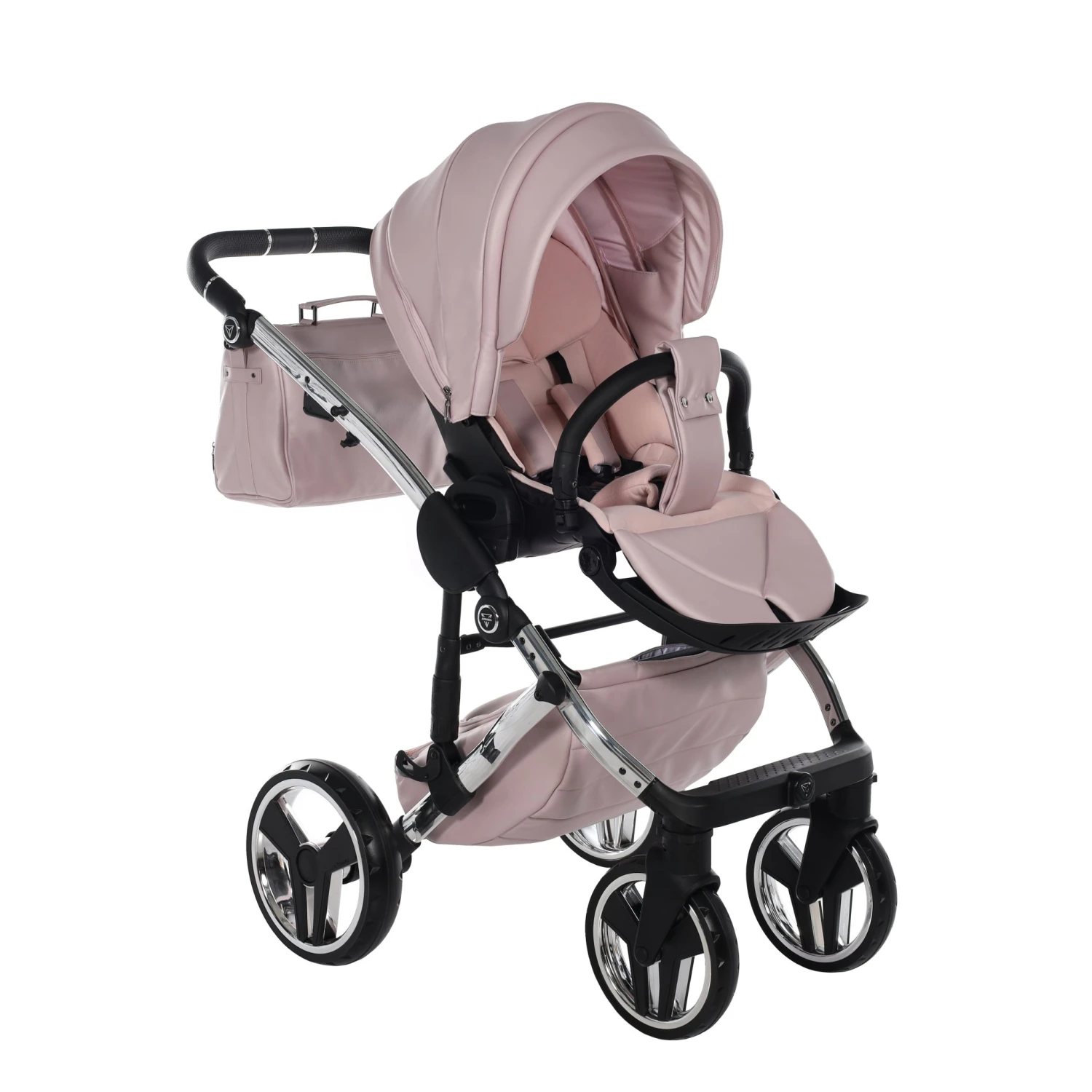 Junama Handcraft Enzo 2 In 1 Pram – Pink 7 Junama Handcraft Enzo 2 In 1 Pram – Pink - Image 5