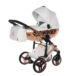 Junama Handcraft Enzo 2 In 1 Pram – White Rose Gold -Baby Products 2024 01 16 53302 scaled 1