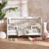 Obaby Maya Cot Bed – White With Acrylic -Baby Products 21OB2719 01