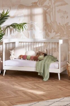 Obaby Maya Cot Bed – White With Acrylic -Baby Products 21OB2719 02p scaled 1