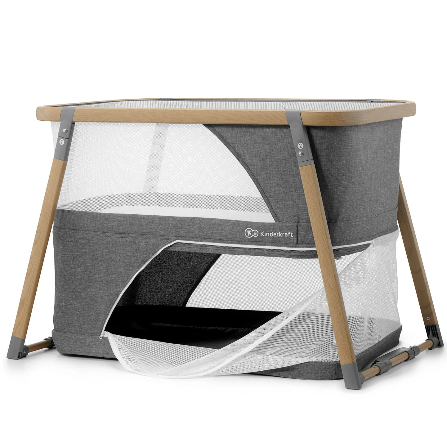 Kinderkraft Sofi 4in1 Grey Crib 4 Kinderkraft Sofi 4in1 Grey Crib - Image 2