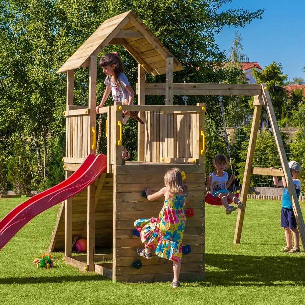 Shire Adventure Peaks Wooden Climbing Frame Fortress 3 4 Shire Adventure Peaks Wooden Climbing Frame Fortress 3 - Image 2