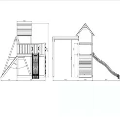 Shire Adventure Peaks Wooden Climbing Frame Fortress 3 26 Shire Adventure Peaks Wooden Climbing Frame Fortress 3 -Baby Products 8019 22092