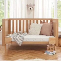 Tutti Bambini Japandi Mini Cot Bed – Light Oak -Baby Products ASWDERT 1
