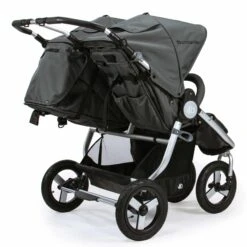 Bumbleride Indie Twin Travel System Bundle – Dawn Grey -Baby Products Bumbleride 2018 Indie Twin Dawn Grey Mint Rear View scaled 1