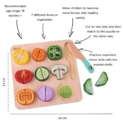 Classic World Cutting Vegetable Puzzel -Baby Products Classic World Cutting Vegetable Puzzel1