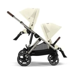 Cybex Gazelle S Twin Pushchair Seashell Beige With Second Seat -Baby Products Cybex Gazelle S Twin Pushchair Seashell Beige 5