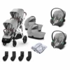 Cybex Gazelle S Twin Travel System Bundle Lava Grey -Baby Products Cybex Gazelle S Twin Travel System Bundle Lava Grey