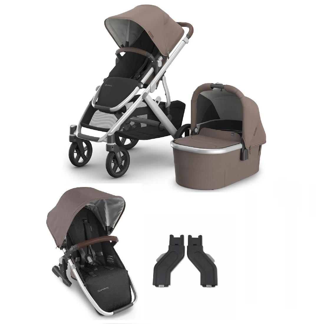 UPPAbaby VISTA V3 Double Pushchair And Carrycot – Theo 3 UPPAbaby VISTA V3 Double Pushchair And Carrycot – Theo