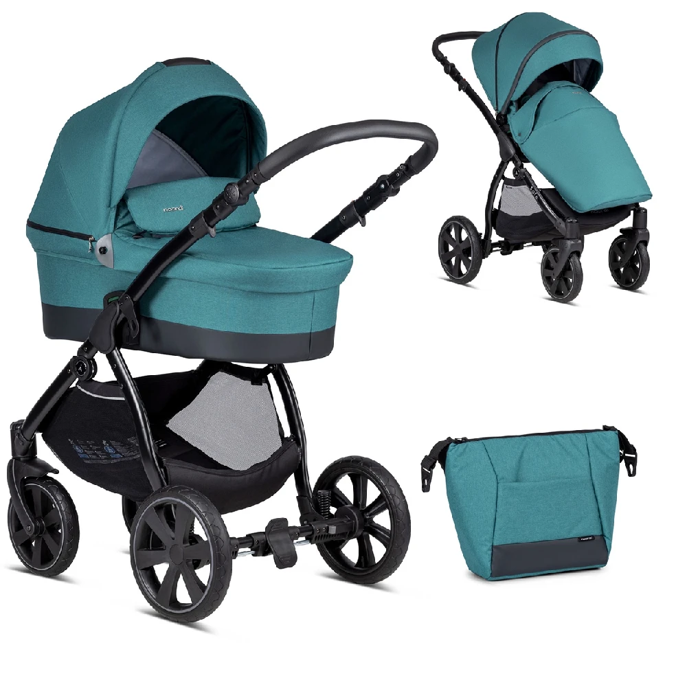 Noordi Sole Go 2in1 Pram – Teal 3 Noordi Sole Go 2in1 Pram – Teal