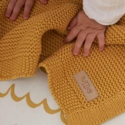 Tutti Bambini Chunky Knitted Baby Blanket – Ochre 11 Tutti Bambini Chunky Knitted Baby Blanket – Ochre -Baby Products GY5RT