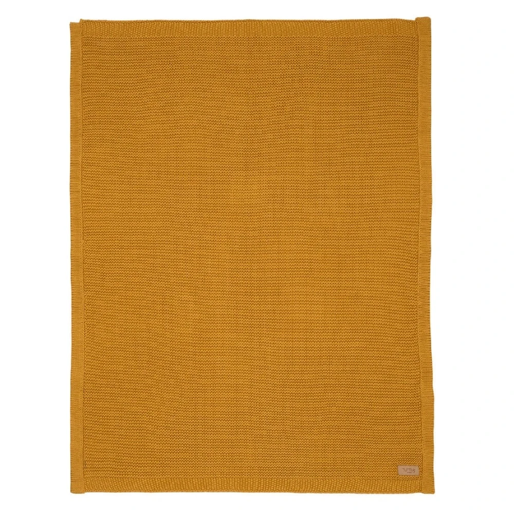 Tutti Bambini Chunky Knitted Baby Blanket – Ochre 7 Tutti Bambini Chunky Knitted Baby Blanket – Ochre - Image 5