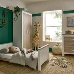 CuddleCo Ada 3 Piece Nursery Furniture Set – White And Ash -Baby Products HTY6 1