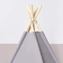 Little Green Sheep Teepee Play Tent – Grey -Baby Products KIDS TEEPEE PLAY TENT Grey 4