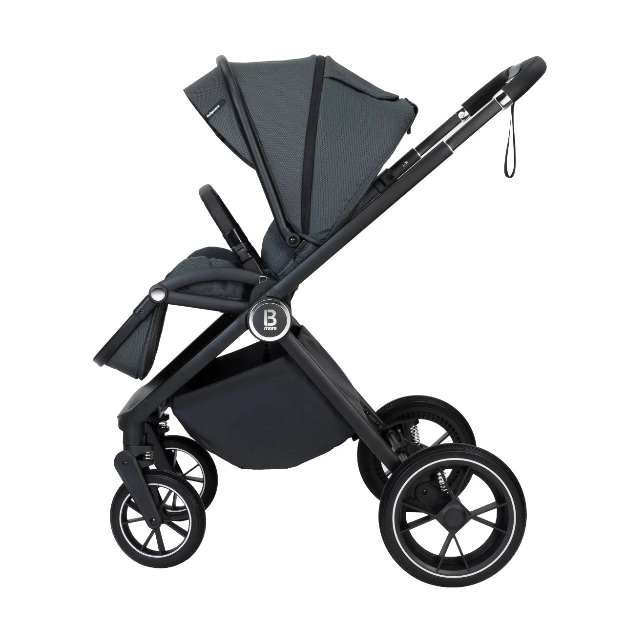 Babymore Kai Pram Pushchair – Forest Grey 7 Babymore Kai Pram Pushchair – Forest Grey - Image 5