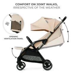 Kinderkraft Compact Pushchair APINO Dune Beige -Baby Products Kinderkraft Apino Stroller Dune Beige 2