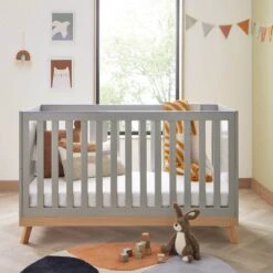 Babymore Mona 3 Piece Nursery Room Set – Grey -Baby Products Mona 3 Piece Room Set GREY 3 scaled 1