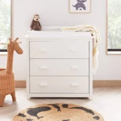 Babymore Mona 4in1 4 Piece Nursery Room Set – White 12 Babymore Mona 4in1 4 Piece Nursery Room Set – White -Baby Products Mona 3 Piece Room Set WHITE 4 scaled 1 2