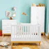Babymore 4 In 1 Mona 5 Piece Nursery Room Set – White