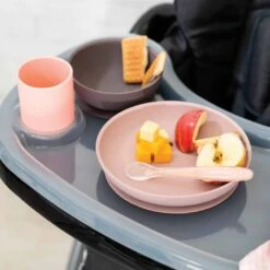 Nattou Pink Silicone Tableware 4pc Set 7 Nattou Pink Silicone Tableware 4pc Set -Baby Products NATSIL87776339485942