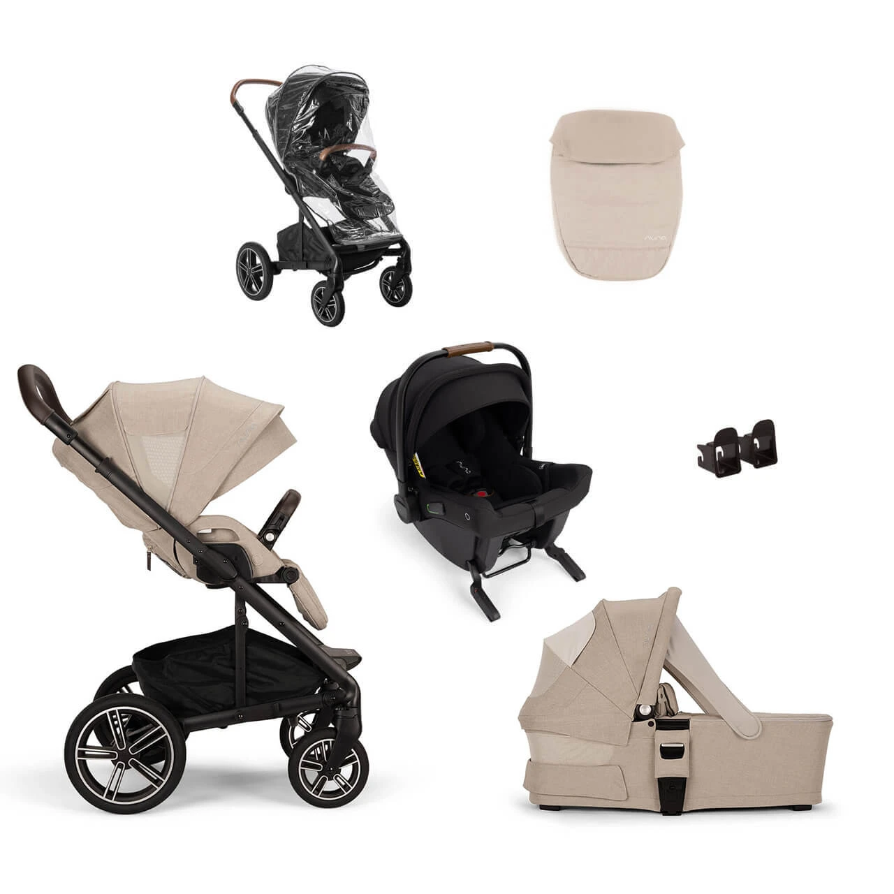 Nuna Mixx Next URBN Pushchair Bundle – Biscotti 3 Nuna Mixx Next URBN Pushchair Bundle – Biscotti