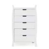 Obaby Stamford Sleigh Tall Chest Of Drawers – White -Baby Products Obaby Stamford Sleigh Tall Chest of Drawers White 2 2