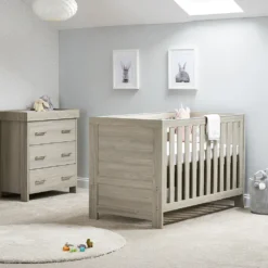 Obaby 4 In 1 Nika 2 Piece Nursery Room Set – Grey Wash