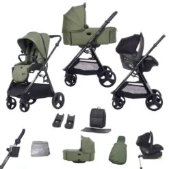 Didofy Stargazer 11 Piece Maxi Cosi Isofix Travel System Bundle – Green