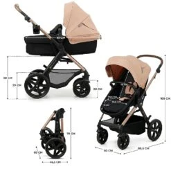 Kinderkraft MOOV 2 Travel System Beige -Baby Products TJ6U