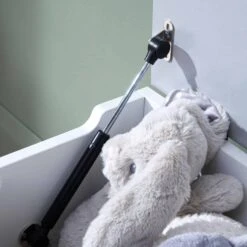 Tutti Bambini Rio 7 Piece Nursery Room Set With Shelves/Toy Box/Mattress – White/Dove Grey 36 Tutti Bambini Rio 7 Piece Nursery Room Set With Shelves/Toy Box/Mattress – White/Dove Grey -Baby Products Tutti Bambini Rio Toy Box white grey 2 scaled 1