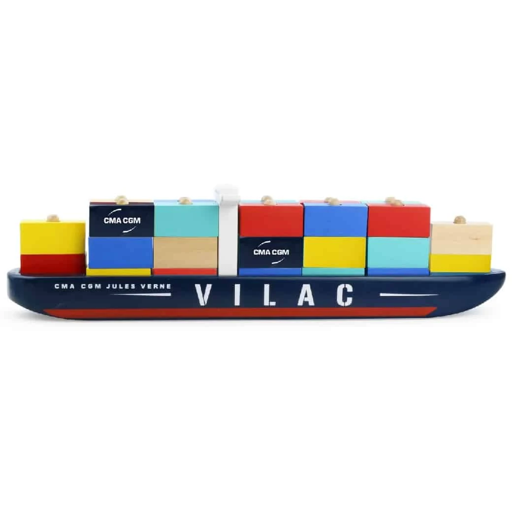 Vilac Jules Verne Container Ship 4 Vilac Jules Verne Container Ship - Image 2