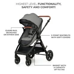 Kinderkraft ESME Travel System Grey -Baby Products VDHRTY67