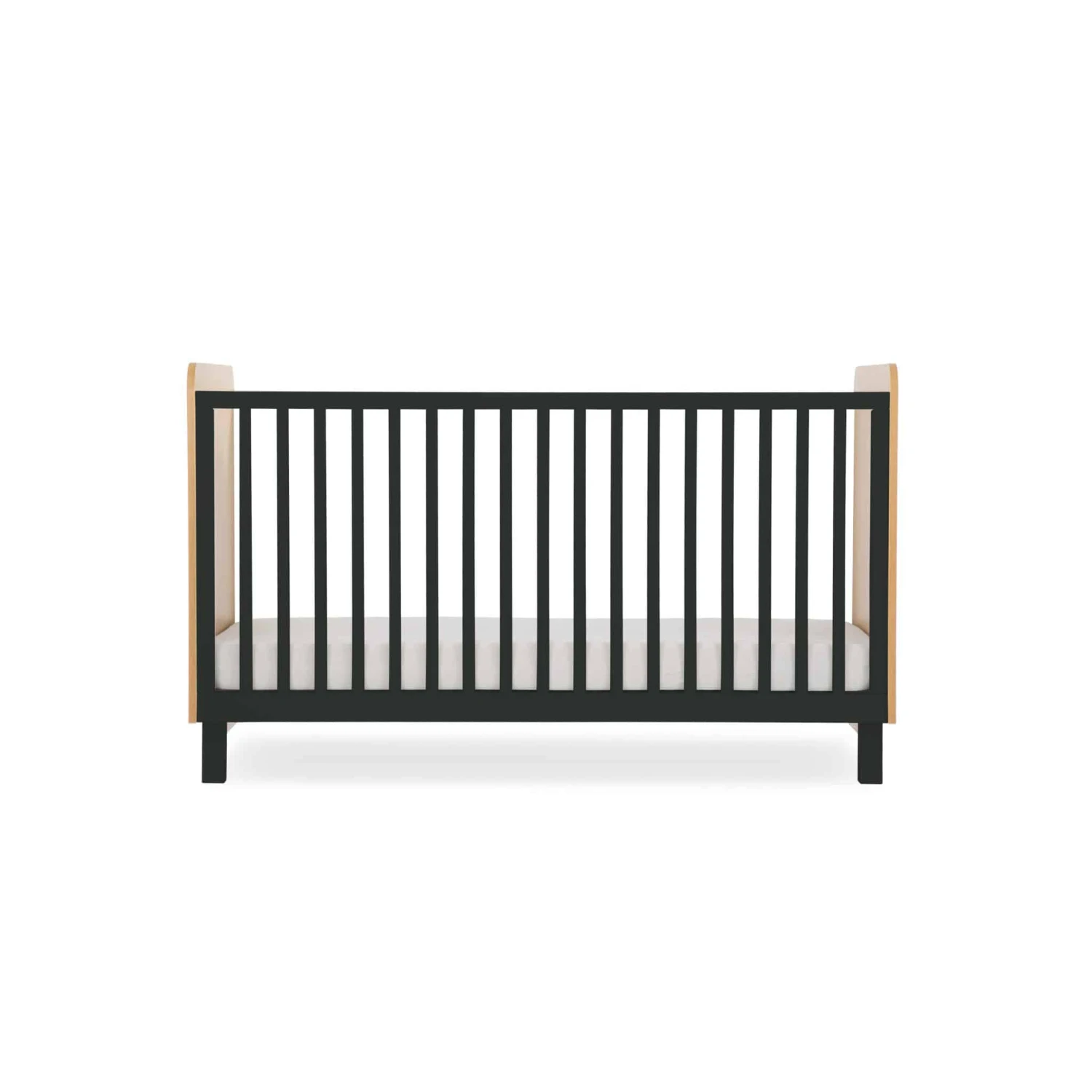 CuddleCo Rafi Cot Bed – Oak And Black 5 CuddleCo Rafi Cot Bed – Oak And Black - Image 3