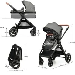 Kinderkraft ESME Travel System Grey -Baby Products XDBHRA5U