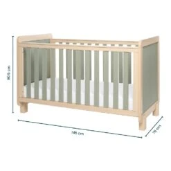 Tutti Bambini Kuba Cot Bed – Pickled Oak/Sage Weave -Baby Products ZASDERT5