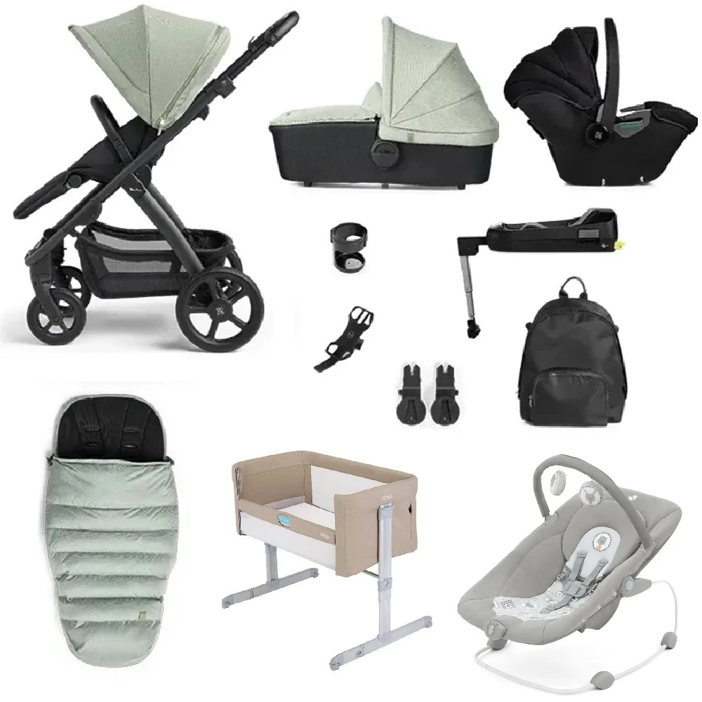 Silver Cross Tide 11 Piece Travel System Bundle Sage 3 Silver Cross Tide 11 Piece Travel System Bundle Sage