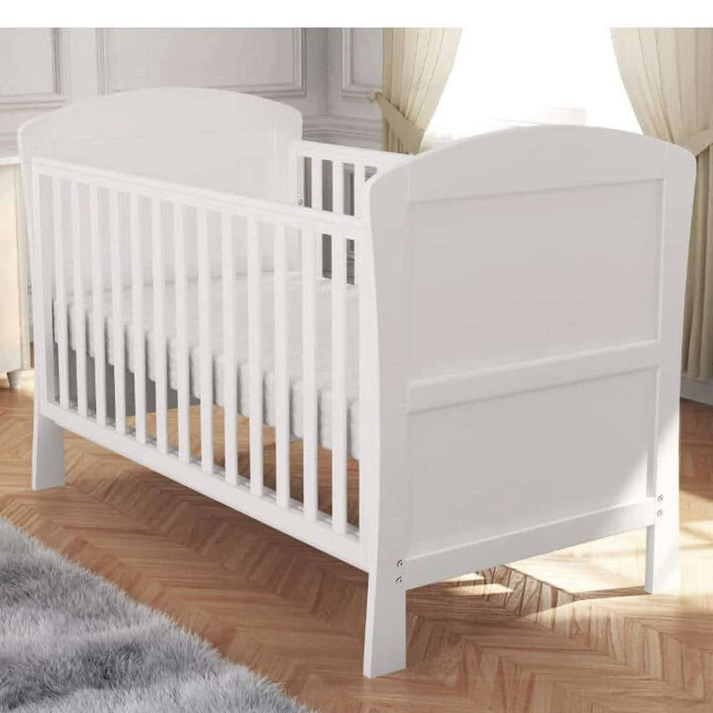 Babymore Aston Dropside Sleigh Cot Bed 2 Piece Nursery Room Set – White 7 Babymore Aston Dropside Sleigh Cot Bed 2 Piece Nursery Room Set – White - Image 5