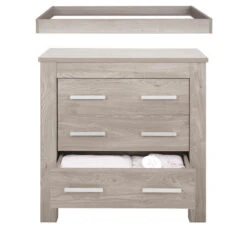 Babystyle Bordeaux Ash 5 Piece Nursery Room Set/Shelf/Pocket Sprung Mattress 23 Babystyle Bordeaux Ash 5 Piece Nursery Room Set/Shelf/Pocket Sprung Mattress -Baby Products babystyle bordeaux ash dresser 2