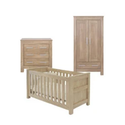 Babystyle Bordeaux Oak 5 Piece Nursery Room Set/Shelf/Pocket Sprung Mattress -Baby Products babystyle bordeaux furniture 3 piece room oak