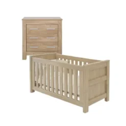 Babystyle Bordeaux Oak 2 Piece Nursery Room Set/Mattress