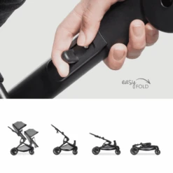 Hauck Melange Grey Atlantic Twin Stroller With Car Seat -Baby Products bbbbbbb 1