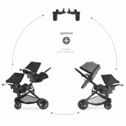Hauck Melange Grey Atlantic Twin Stroller/Carrycot Bundle 2 -Baby Products bhjhhi 3