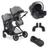 Hauck Melange Grey Atlantic Twin 3 In 1 Joie Travel System Bundle 1 2 Hauck Melange Grey Atlantic Twin 3 In 1 Joie Travel System Bundle 1 -Baby Products bnnvv