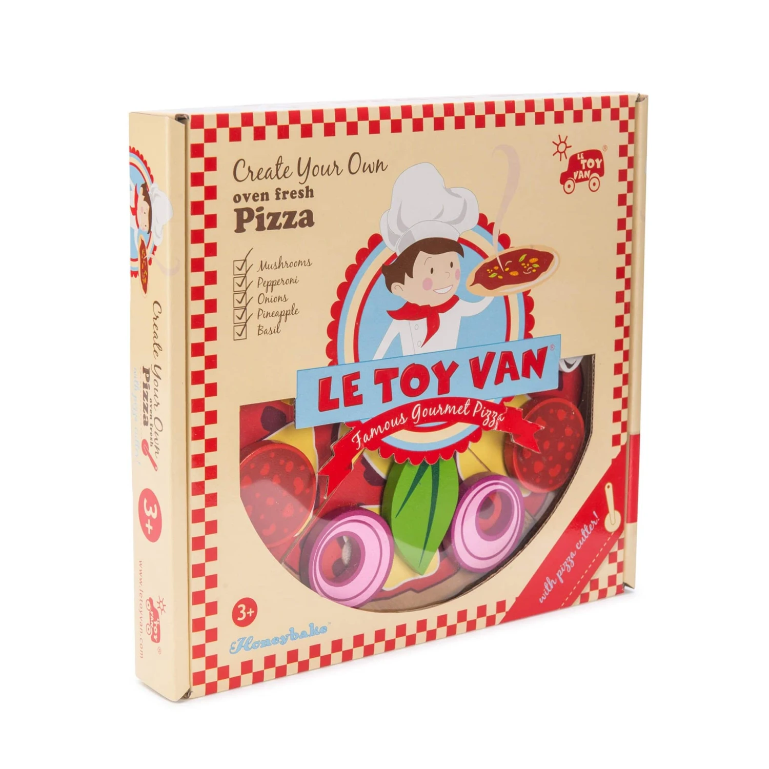 Le Toy Van Wooden Toy Pizza 5 Le Toy Van Wooden Toy Pizza - Image 3