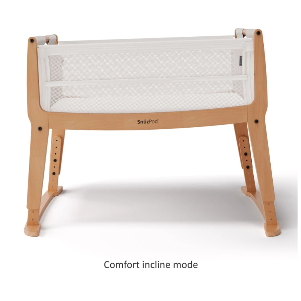 SnuzPod Studio Bedside Crib With Mattress Stockholm Natural 11 SnuzPod Studio Bedside Crib With Mattress Stockholm Natural - Image 9