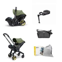 Doona I Infant Car Seat – Desert Green Essentials Bundle