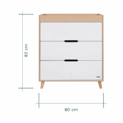 Tutti Bambini Fika 4in1 2 Piece Room Set – White/Light Oak 28 Tutti Bambini Fika 4in1 2 Piece Room Set – White/Light Oak -Baby Products dr6t4