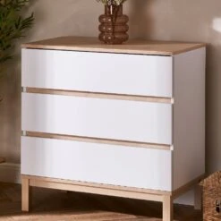 Obaby Astrid 4in1 4 Piece Nursery Room Set/Mattress – White -Baby Products drhji 4